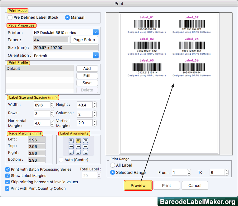 Print Barcode Label Print Barcode Label