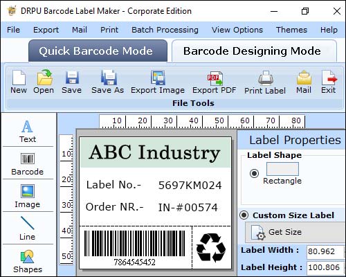 Corporate Barcode Software