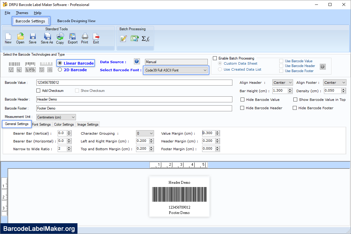 Barcode Professional Software Free Demo Download Barcode Creator