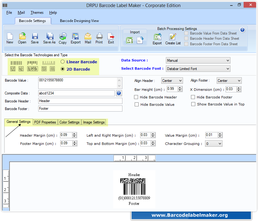 Barcode Label Maker Software (Corporate)