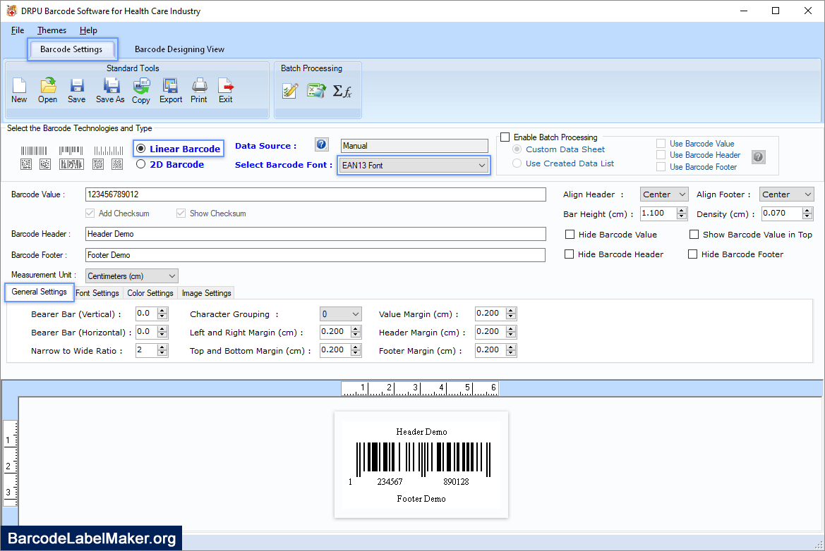 Pharmaceutical barcode generator healthcare industry barcodes creator