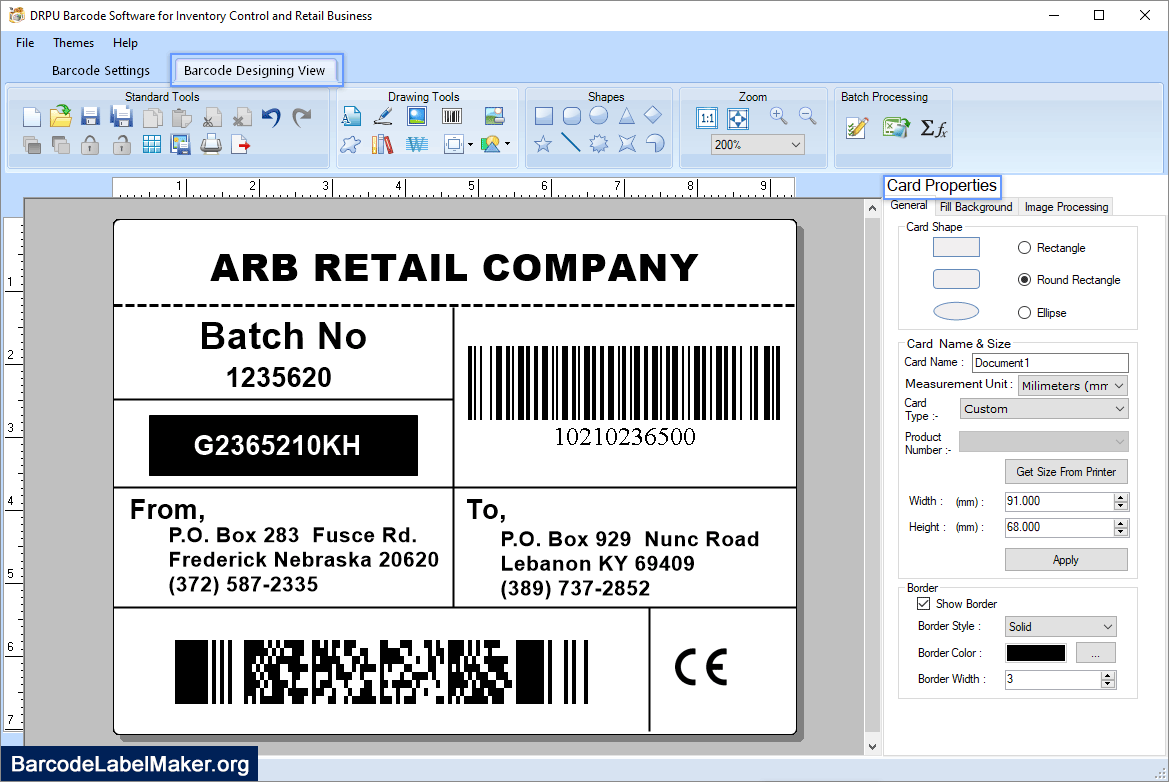 Inventory control barcode software retail business invoice barcode