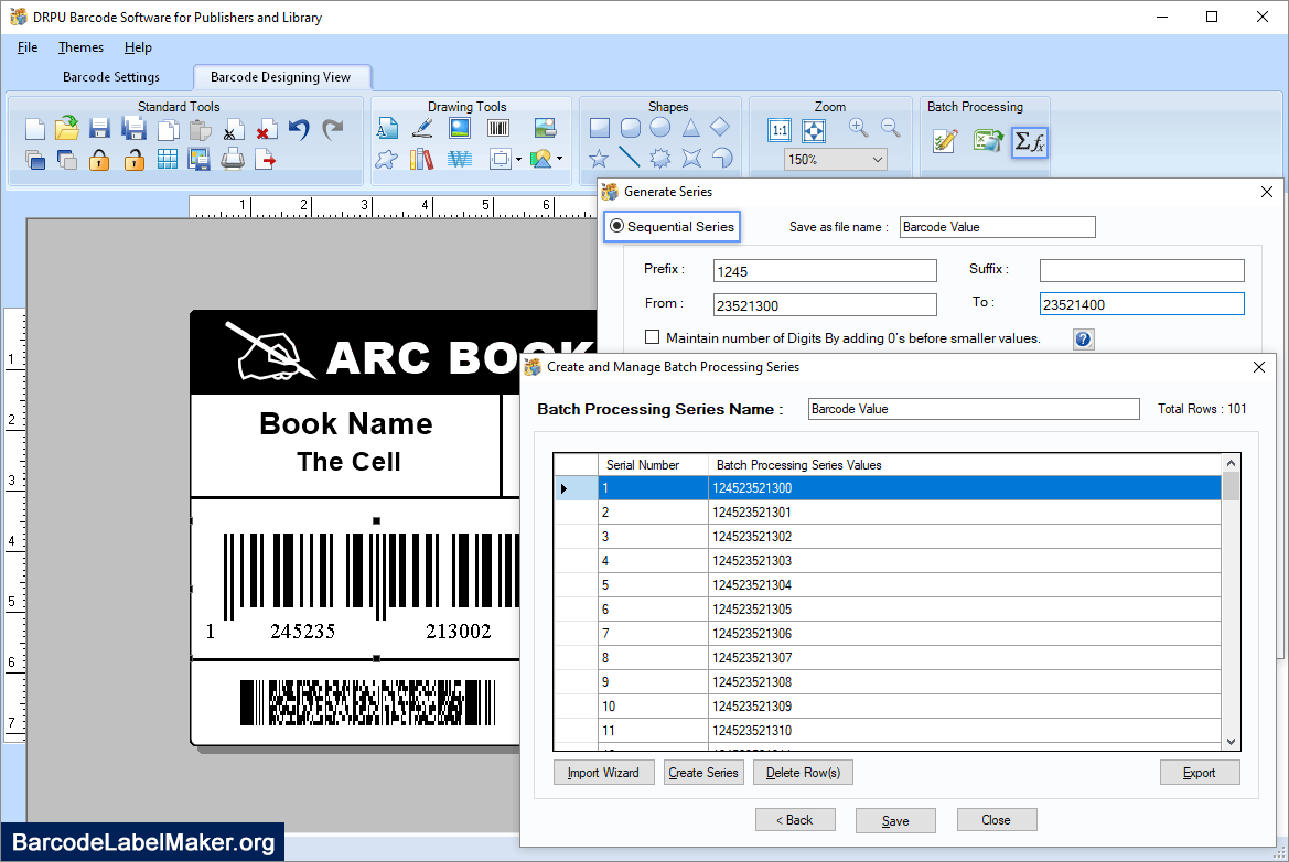 Generates-Series Barcode Publishers and Library Generates Series