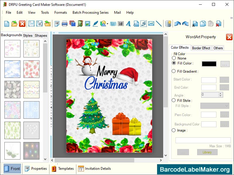 Free Online Greeting Card screen shot