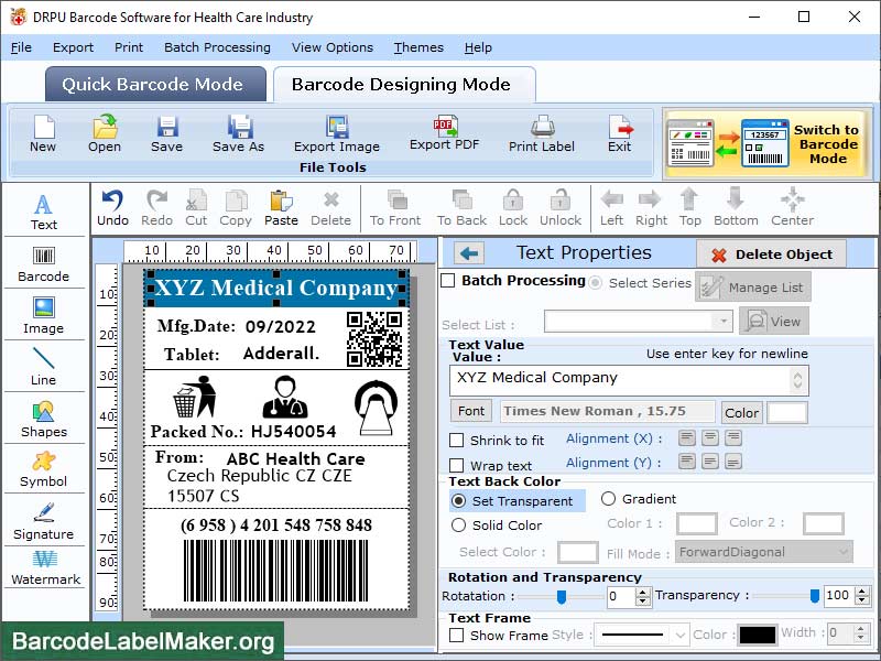 Pharmaceutical Barcode Generator Windows 11 download