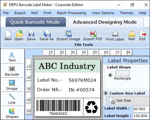 Corporate Barcode Software