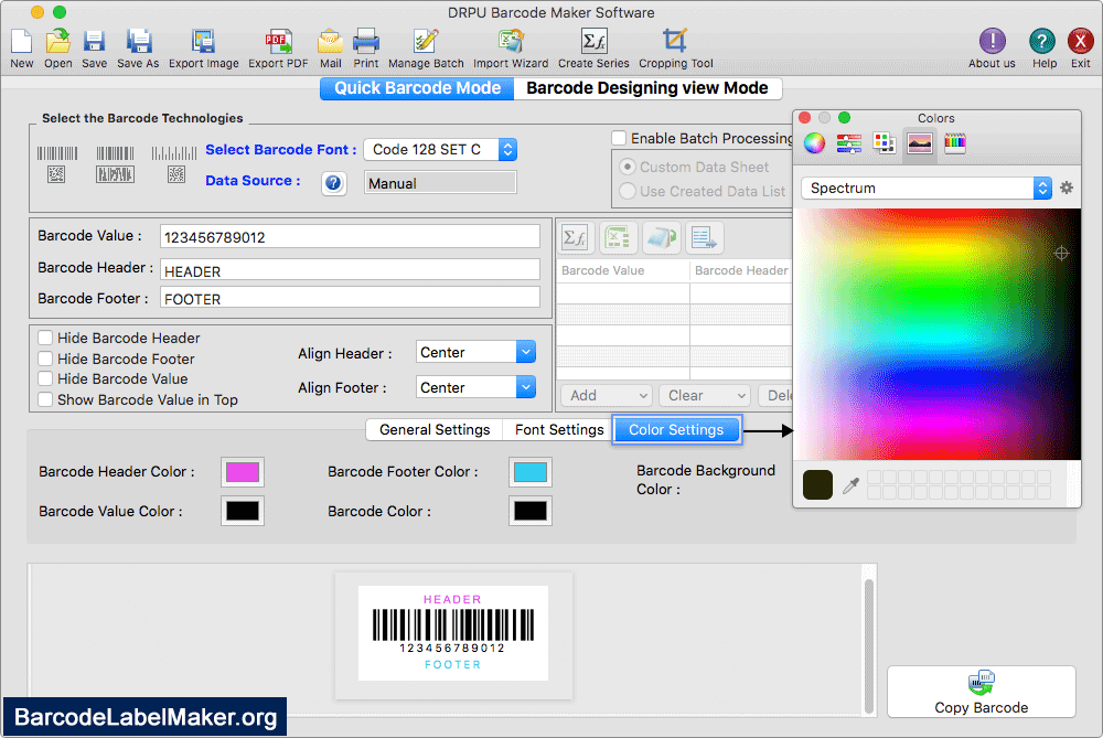 Color Settings