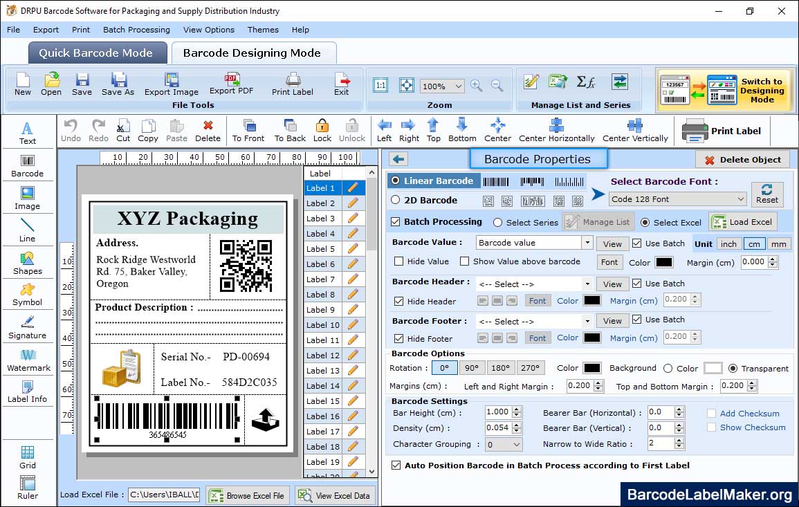 Barcode Properties